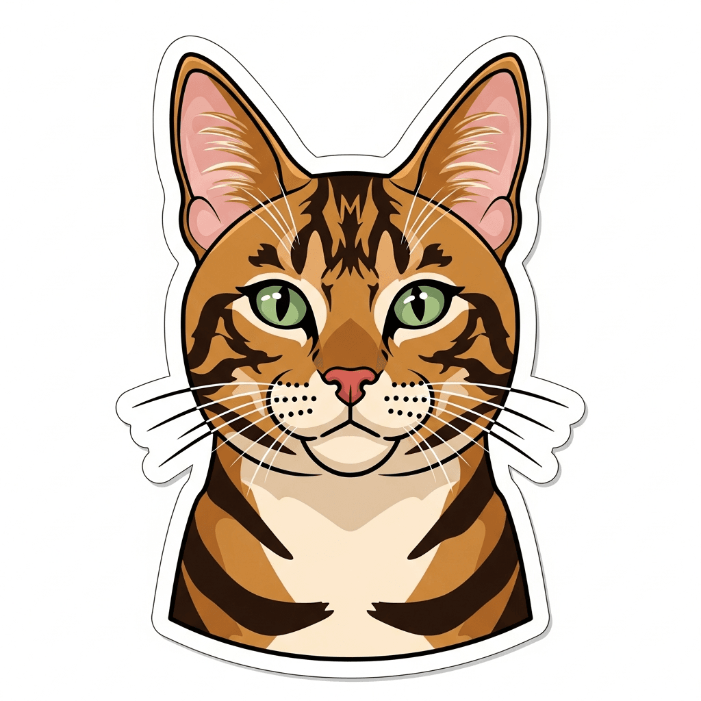 Cartoon style pet sticker