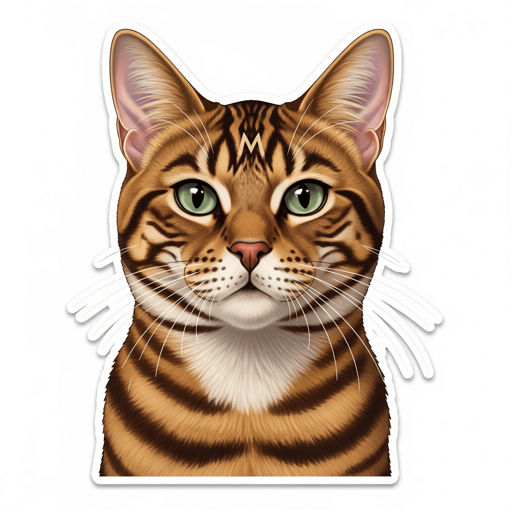 Realistic style pet sticker