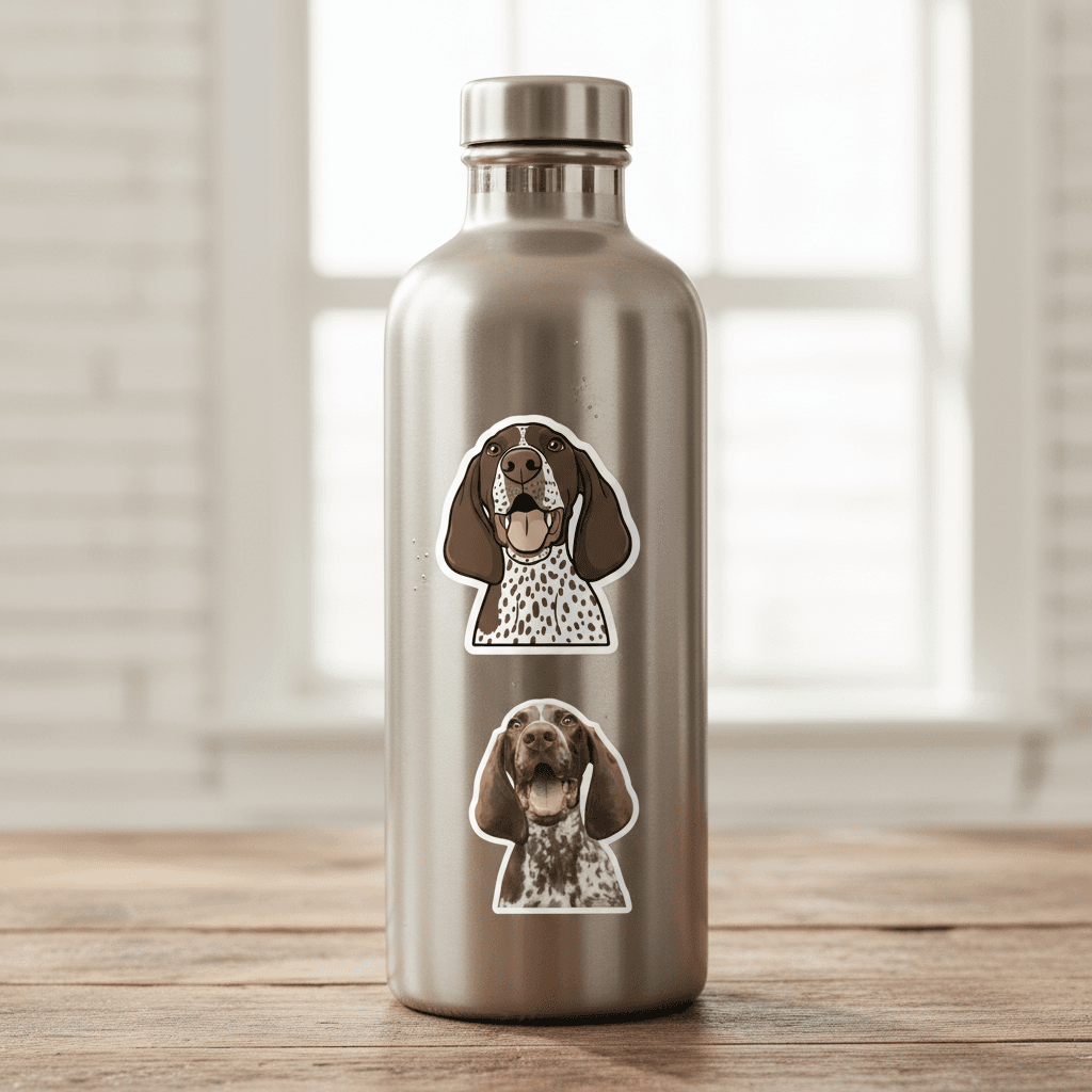 Scout sticker on a water bottle