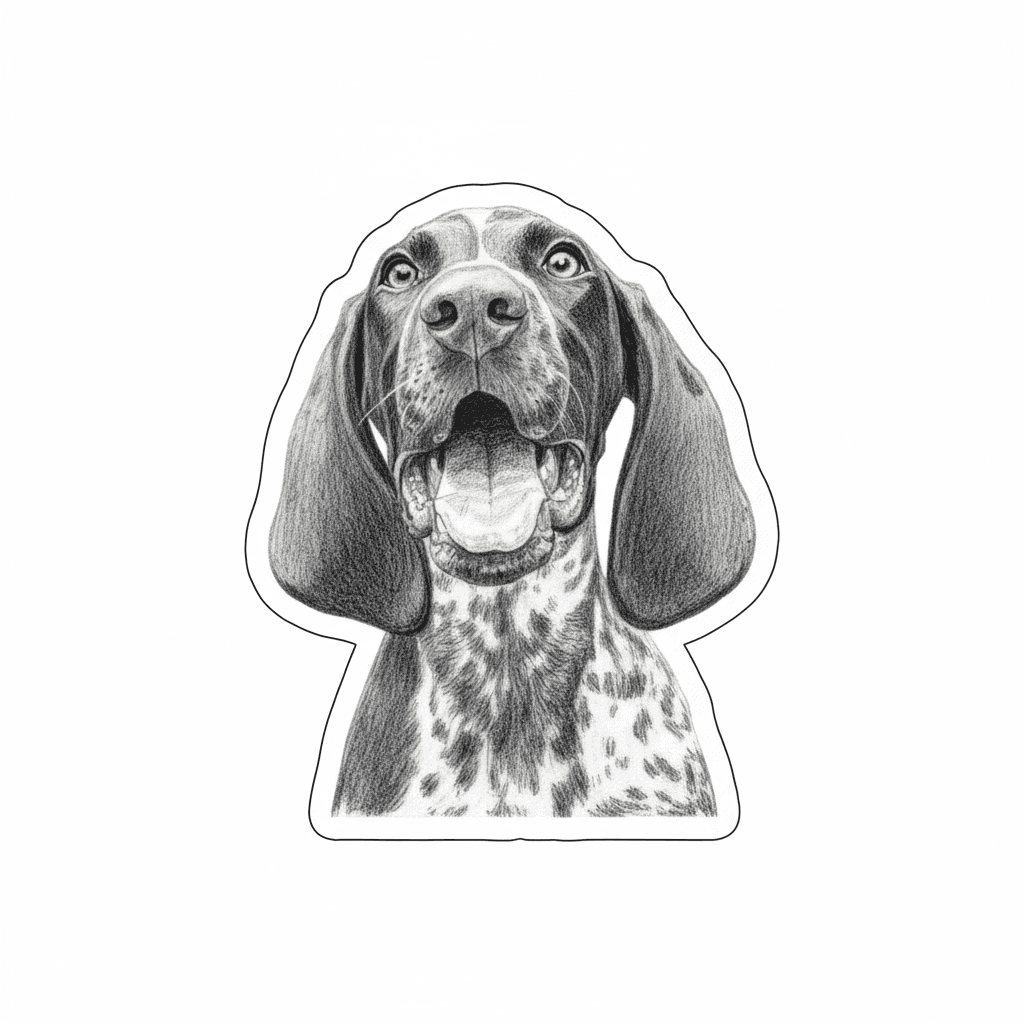 Drawing pet sticker example